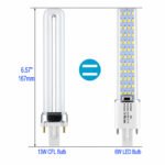 G23 6W LED bulb replacement for 13W CFL horizontal plug-in lamp