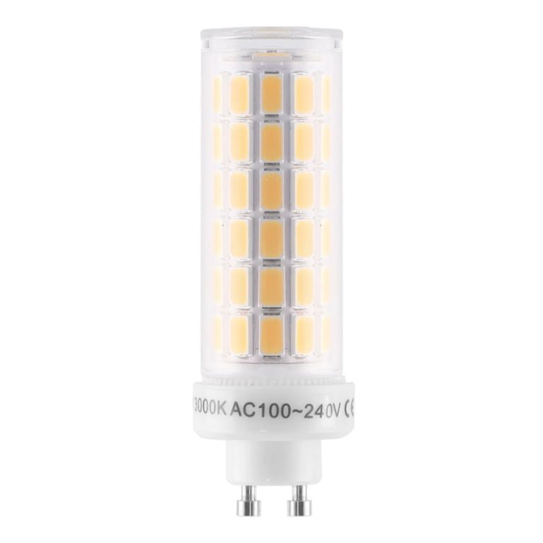 GU6.5 8W LED bulb on white background