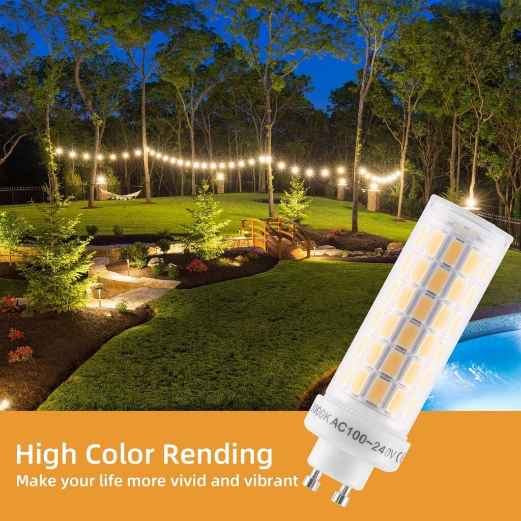 GU6.5 8W LED bulb used in outdoor garden lighting
