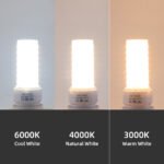 GX23-2 10W LED bulbs shown in 3000K 4000K and 6000K color temperatures
