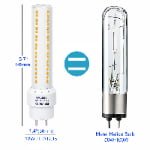 PG12-1 12W LED bulb dimensions and replacement for 50W 100W metal halide lamps