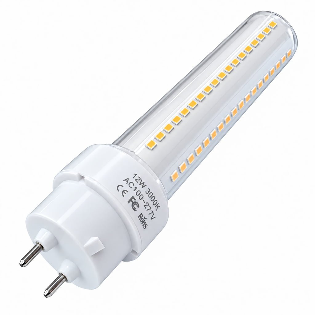 PG12-1 12W LED bulb base and connector detail