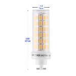PGJ5 8W LED bulb dimensions and size diagram