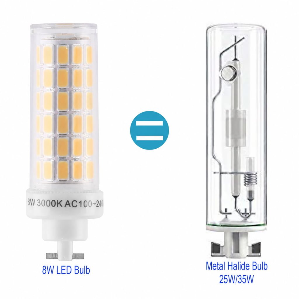 PGJ5 8W LED bulb replacement for 25W and 35W metal halide bulbs