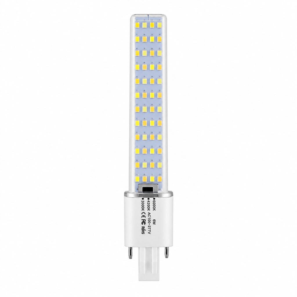 GX23 6W 3CCT LED plug-in bulb with selectable color temperature